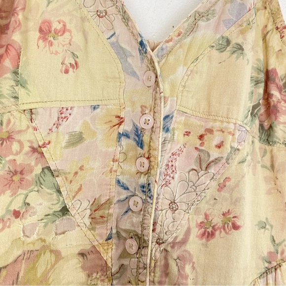 Urban Outfitters Floral Sun Dress Womens Size XS Retro Cottage Vintage Babydoll - Picture 4 of 12